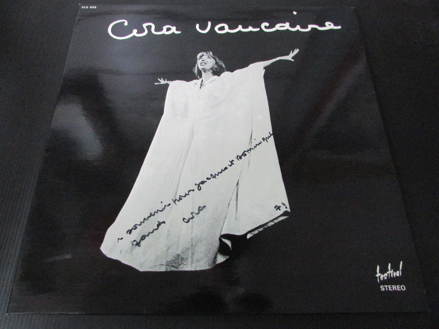 CORA VAUCAIRE LOT DE 2 LP 33T 12" DEDICACES