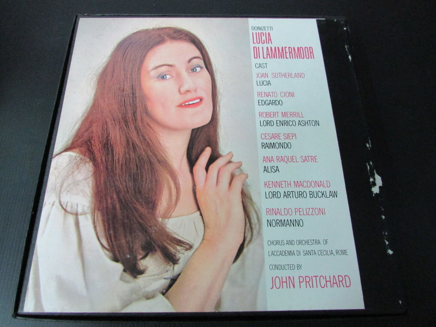 JOAN SUTHERLAND LUCIA DI LAMMERMOOR LONDON MONO A4355 BOX 3 x LP 33T 12"