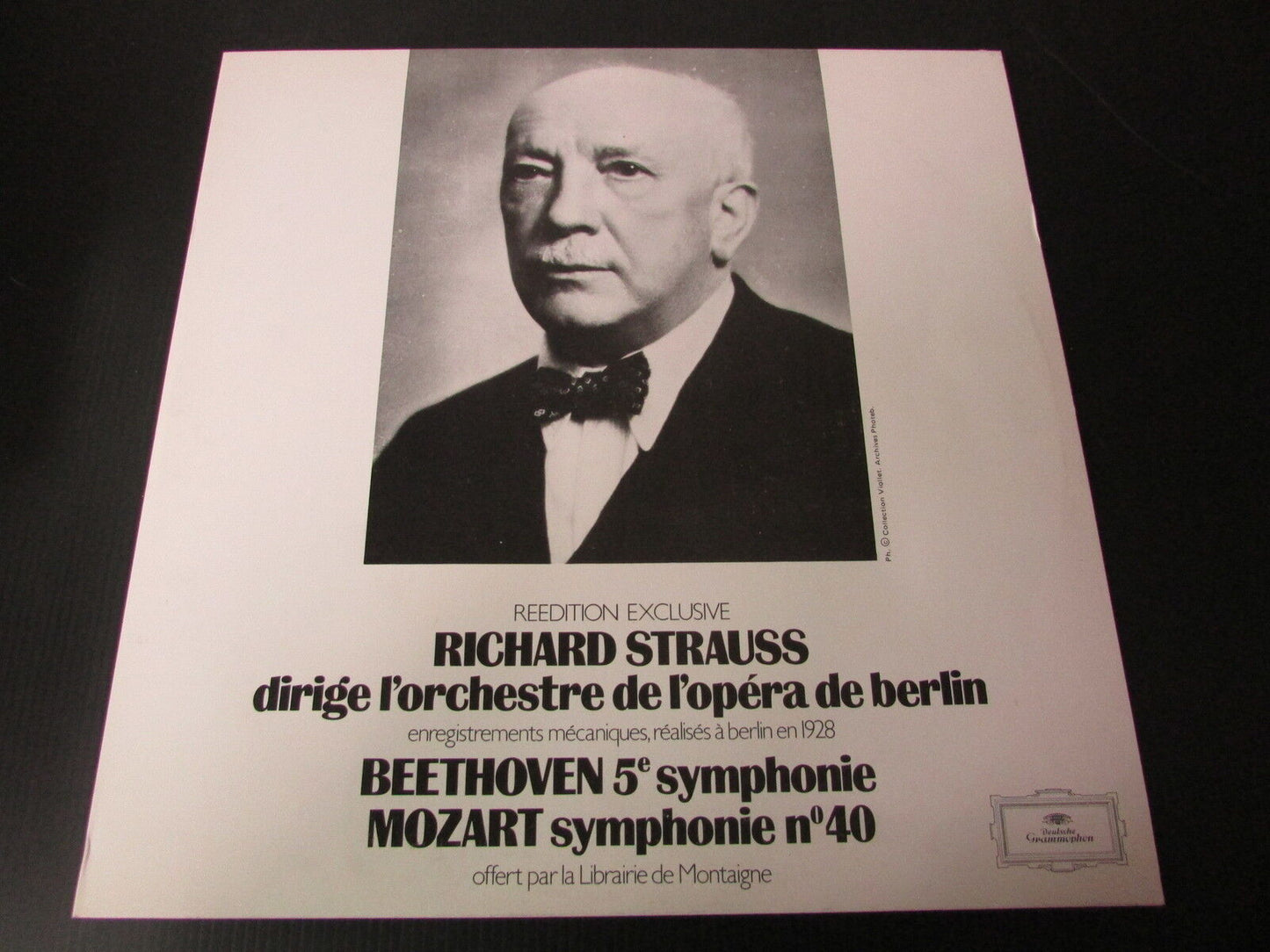 R. STRAUSS Orchestre de l'Opéra de berlin BEETHOVEN MOZART PROMO 1977 LP
