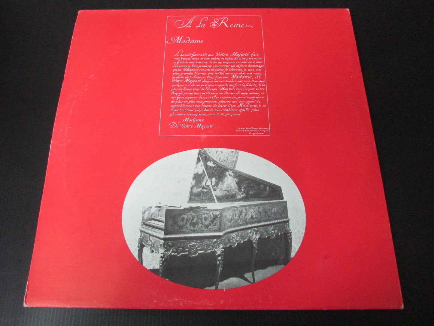 MICHELE DELFOSSE D'AGINCOUR DUPHLY PRESTIGE DU CLAVECIN SOUS LOUIS XV LP 33T 12"