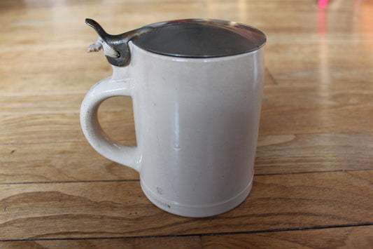 GESETZLICH GESCHUTZT LORENZ & Co DRESDEN Ancienne CHOPE BIERE BEER MUG 1/2L