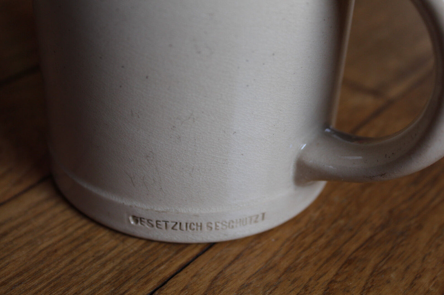 GESETZLICH GESCHUTZT LORENZ & Co DRESDEN Ancienne CHOPE BIERE BEER MUG 1/2L
