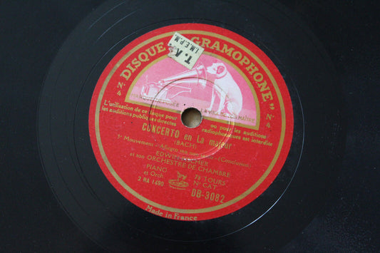 EDWIN FISCHER   LOT 2 x 78T   CLASSICAL   BACH