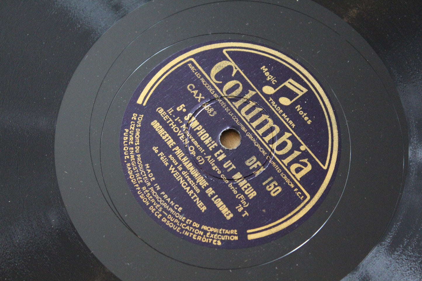 FELIX WEINGARTNER LOT 12 x 78T CLASSICAL BEETHOVEN STRAUSS