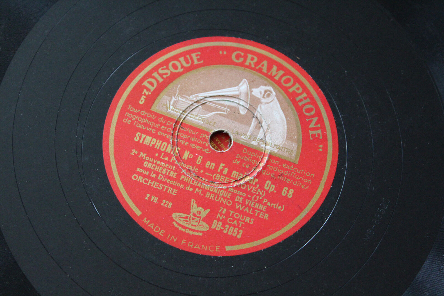 BRUNO WALTER LOT 5 x 78T CLASSICAL BEETHOVEN