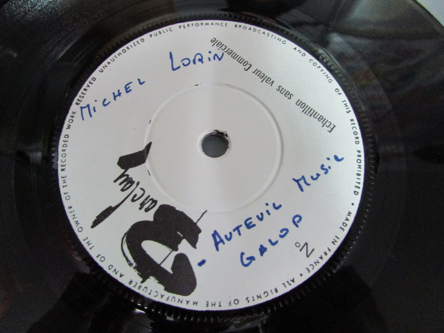 MICHEL LORIN SAMPLE BARCLAY 45T 7" Escalator / Auteuil music galop