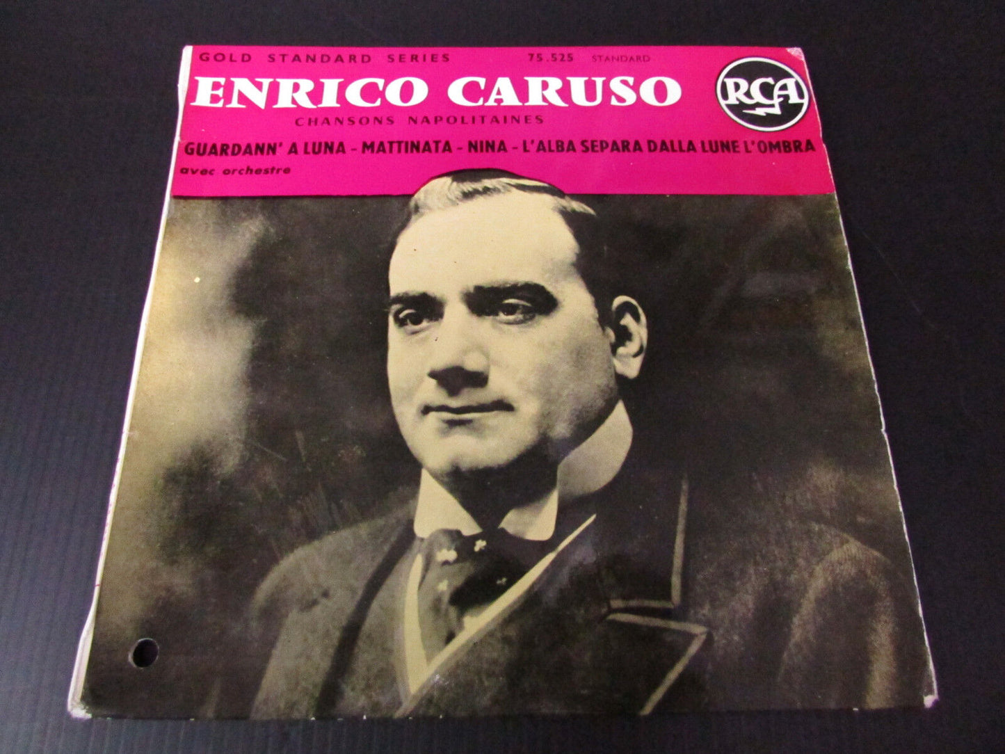 ENRICO CARUSO CHANSONS NAPOLITAINES FRENCH EP 45T 7" RCA 75525 1963