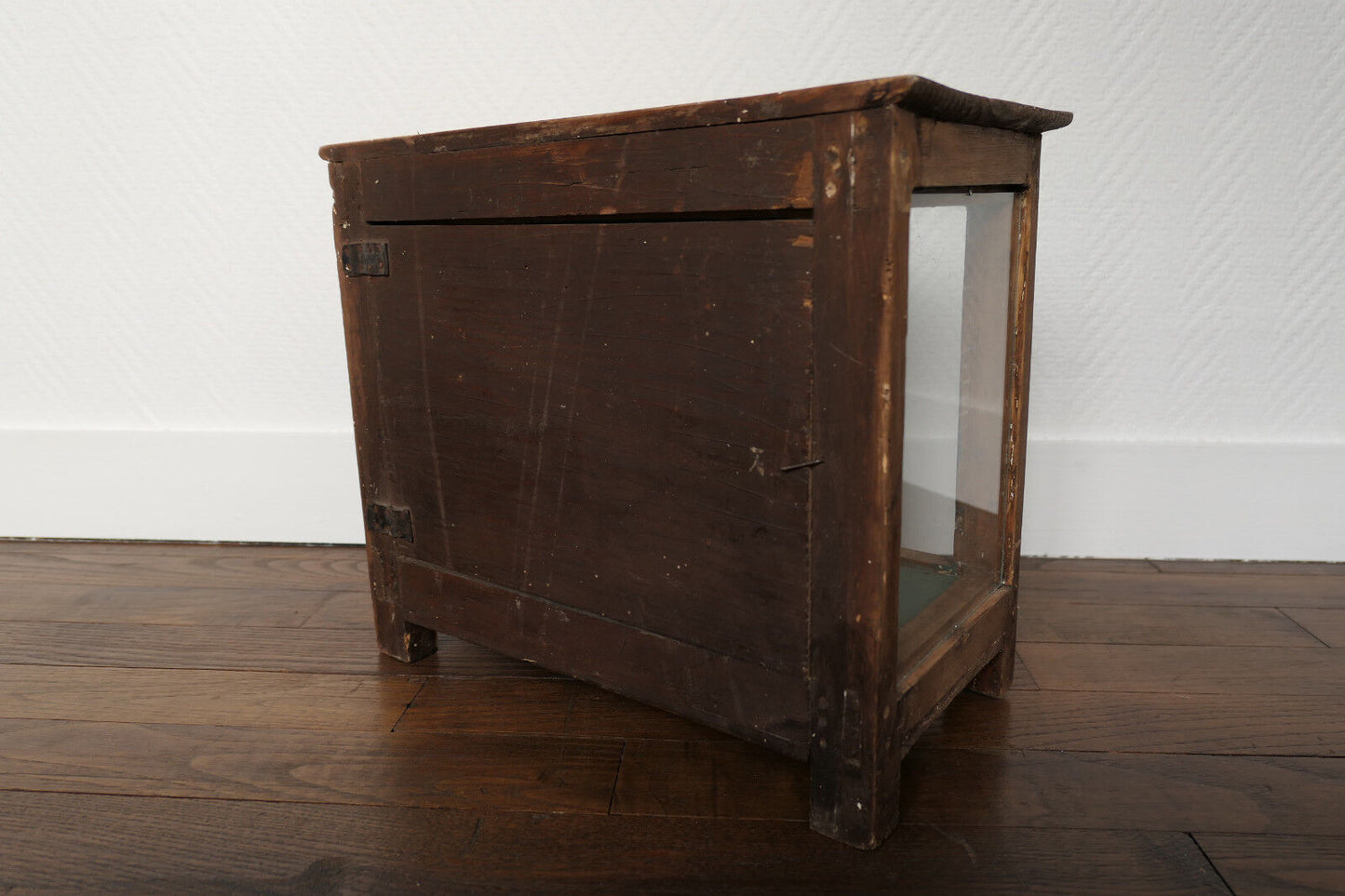 ANCIEN ANTIQUE DIORAMA EX VOTO MARINE MAQUETTE BATEAU PHARE ART POPULAIRE XIXe