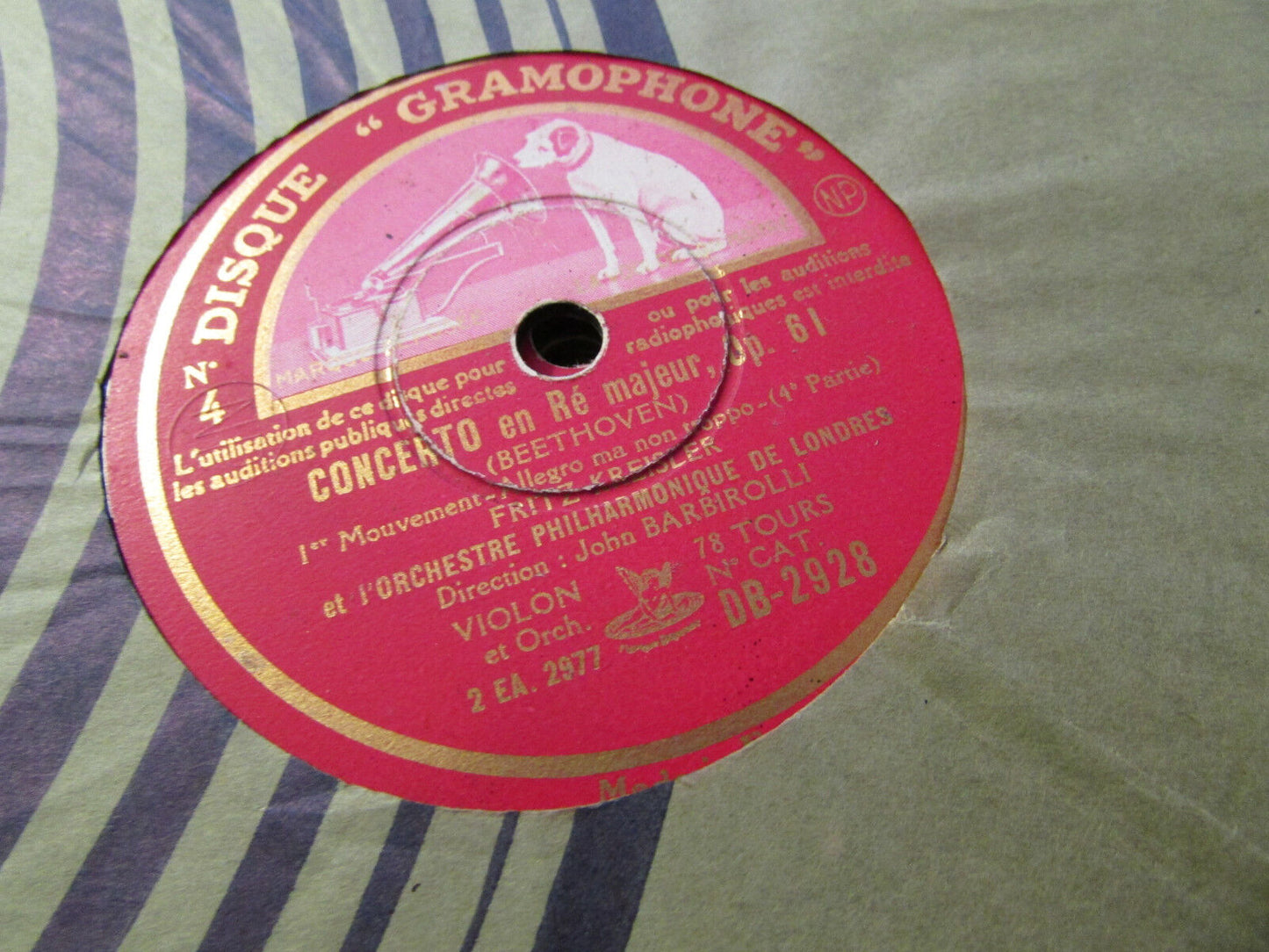 LOT 6 x 78T MUSIQUE CLASSIQUE CLASSICAL 78 RPM