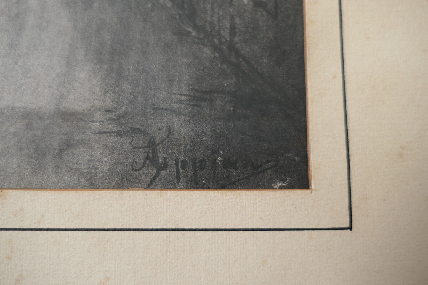 OLD ENGRAVING ADOLPHE APPIAN (1818-1898)