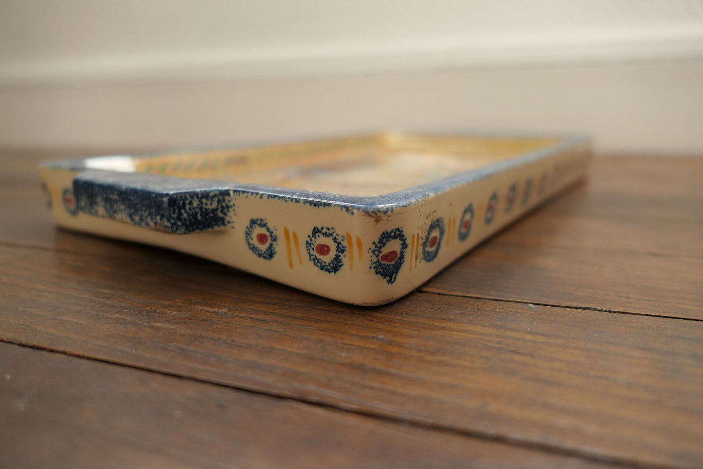 ANCIEN PLATEAU FAIENCE QUIMPER HENRIOT ANNEES 1930 BRETAGNE COIFFE FEMME