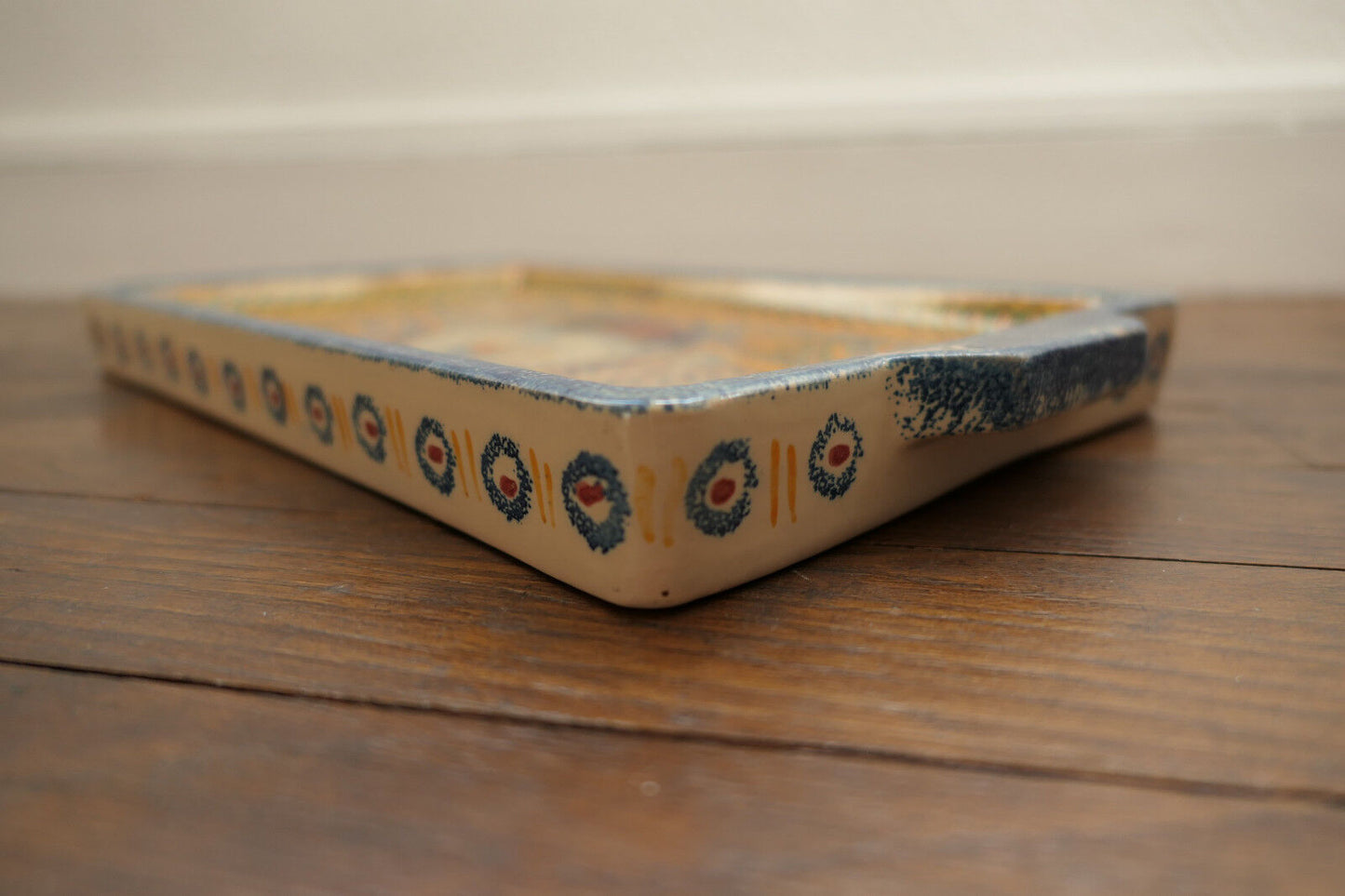 ANCIEN PLATEAU FAIENCE QUIMPER HENRIOT ANNEES 1930 BRETAGNE COIFFE FEMME