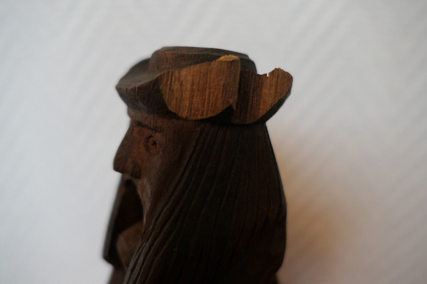 ANCIEN CASSE NOIX ANTHROPOMORPHE FORME HOMME BRETON ART POPULAIRE BRETAGNE XIXe