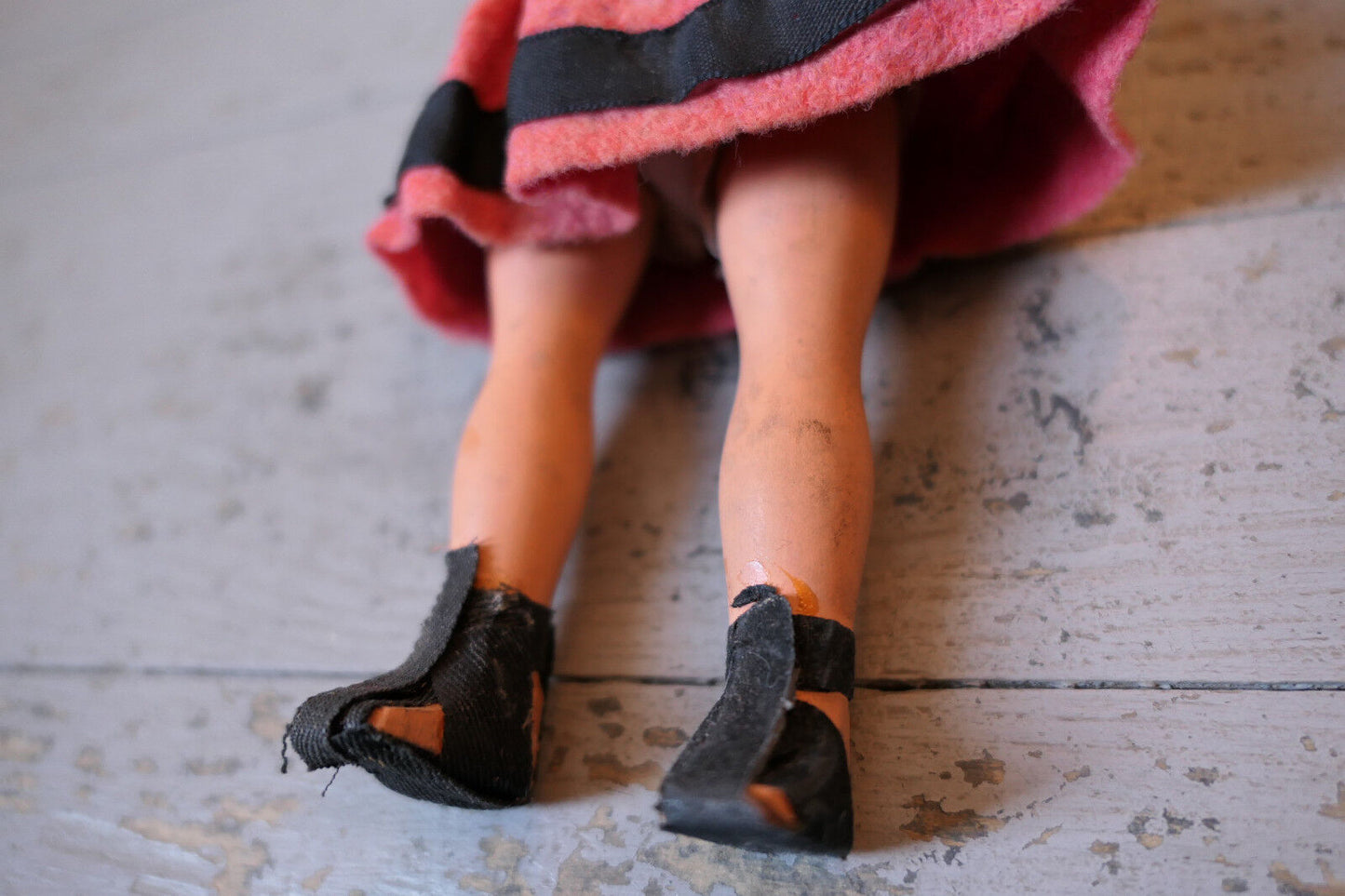 ANCIENNE PETITE POUPEE GEGE 23 CM CARTON BOIS JOUET COLLECTION
