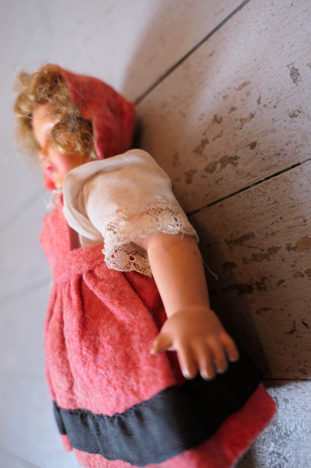 ANCIENNE PETITE POUPEE GEGE 23 CM CARTON BOIS JOUET COLLECTION