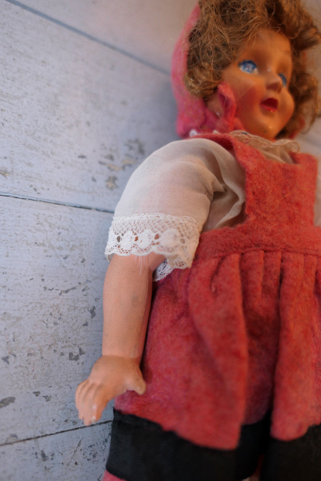 ANCIENNE PETITE POUPEE GEGE 23 CM CARTON BOIS JOUET COLLECTION