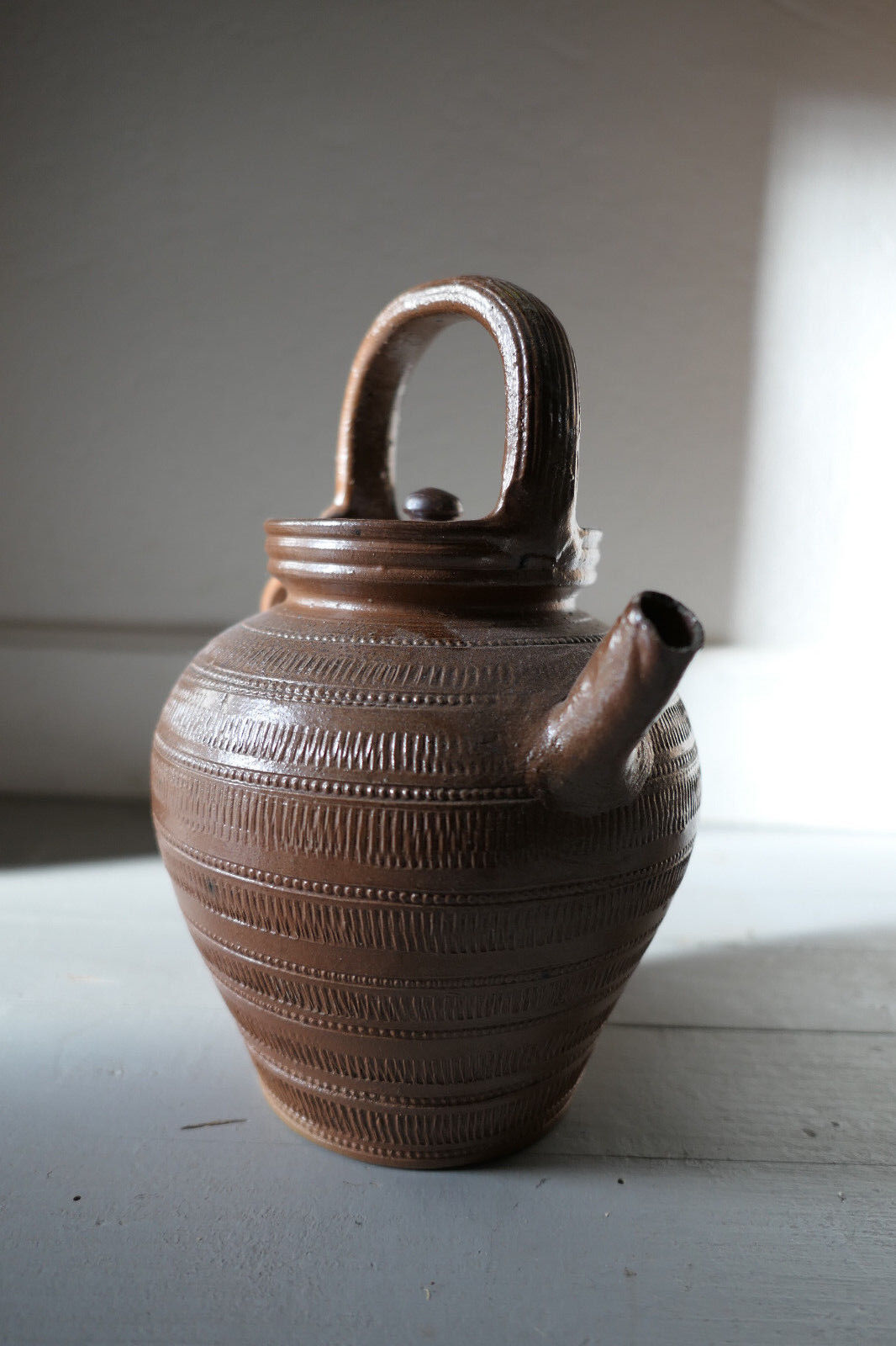 OLD JUG GARGOULETTE CRUCHON PITCHER TERRACOTTA STONEWARE