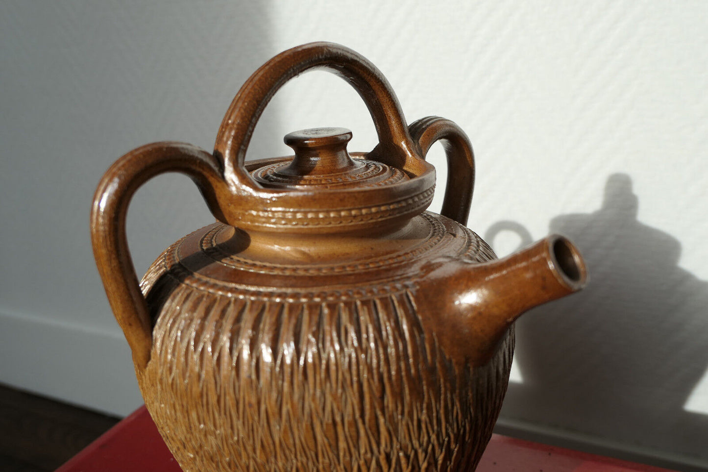 ANCIENNE CRUCHE GARGOULETTE CRUCHON PICHET TERRE CUITE