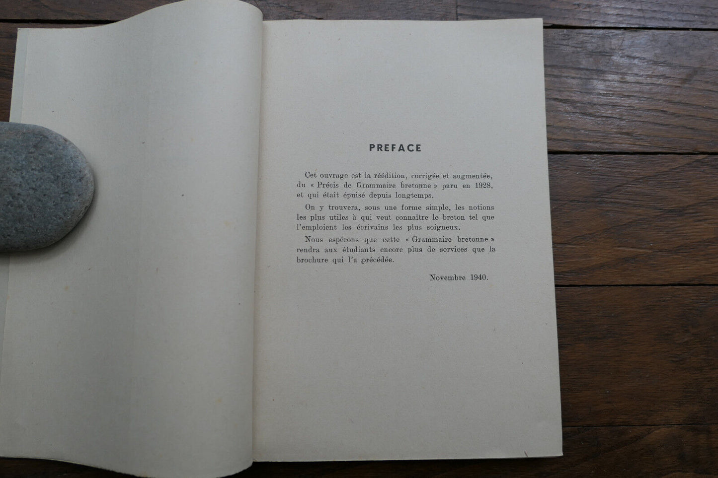 GRAMMAIRE BRETONNE LA PRONONCIATION BRETONNE ROPARZ HEMON SKRIDOU BREIZH 1941