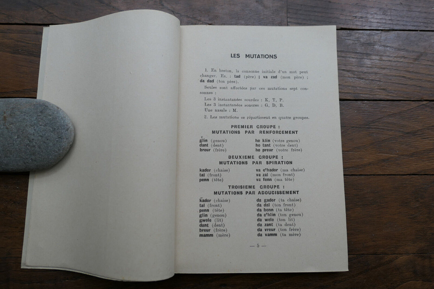 GRAMMAIRE BRETONNE LA PRONONCIATION BRETONNE ROPARZ HEMON SKRIDOU BREIZH 1941