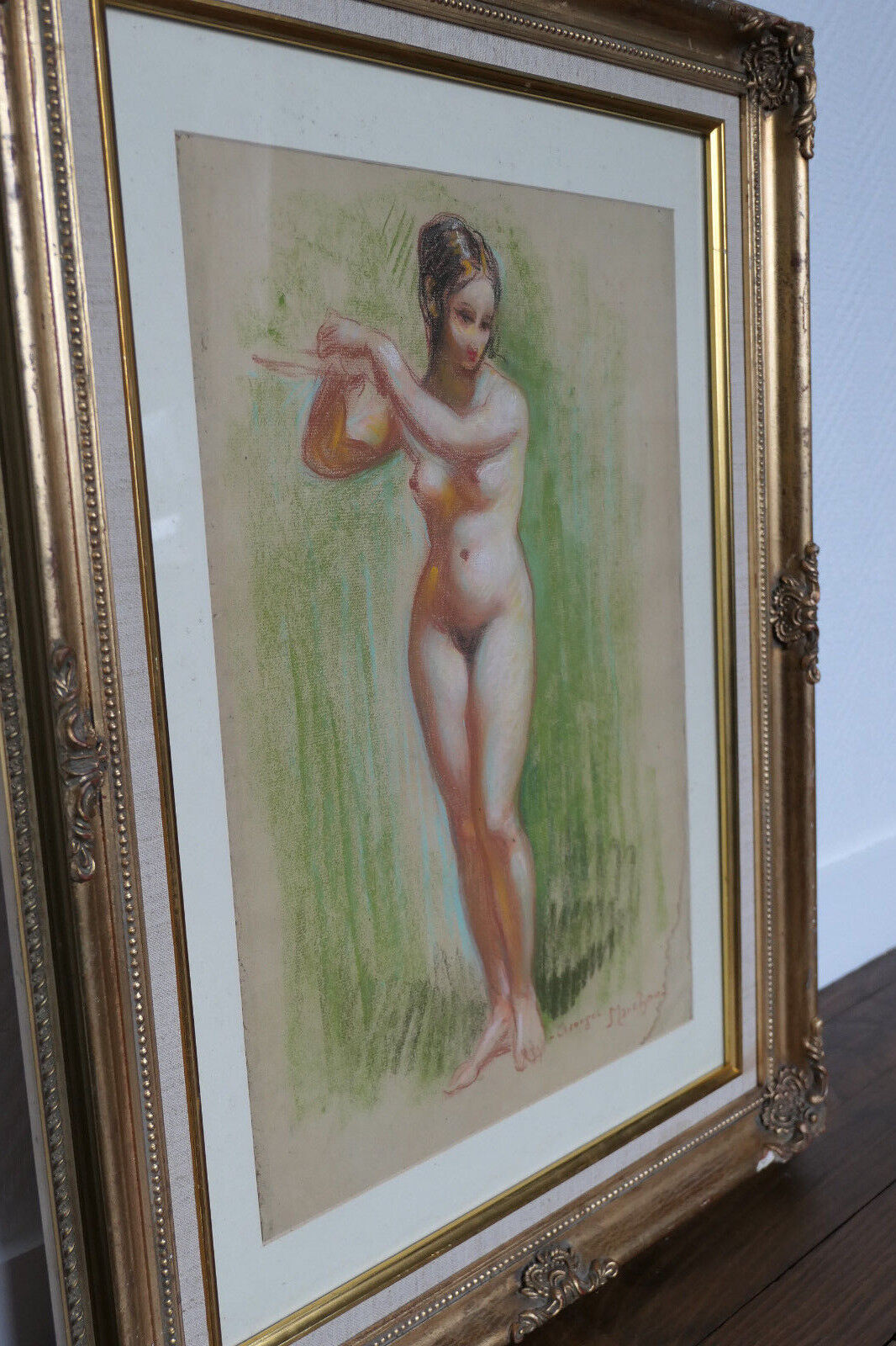 GEORGES MARCHOU (1892-1984) DESSIN ORIGINAL NU FEMME DEBOUT