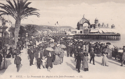 CPA 06 NICE - LA PROMENADE DES ANGLAIS ET LA JETEE PROMENADE - 1911