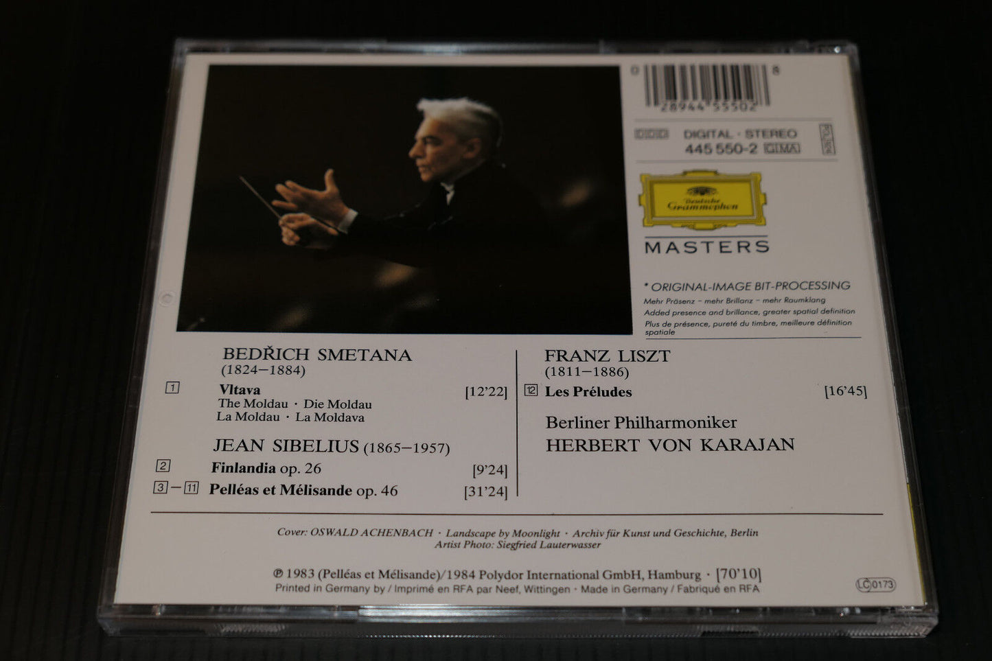 CD SMETANA / LISZT / SIBELIUS / KARAJAN / BERLINER PHILHARMONIKER