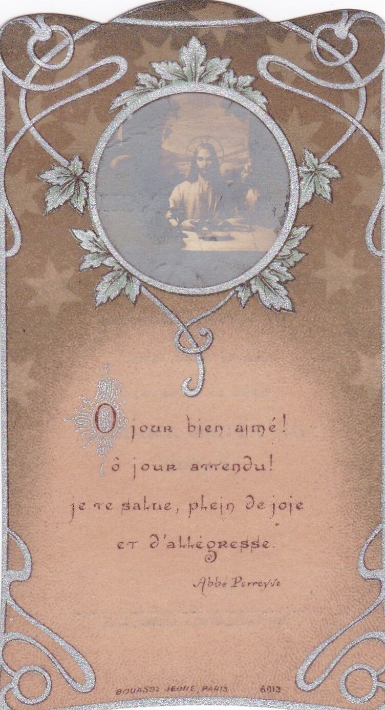IMAGE PIEUSE RELIGIEUSE RELIGIOUS BOUASSE JEUNE PREMIERE COMMUNION LOT x 5