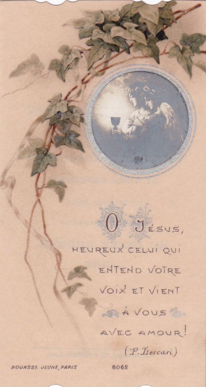 IMAGE PIEUSE RELIGIEUSE RELIGIOUS BOUASSE JEUNE PREMIERE COMMUNION LOT x 5