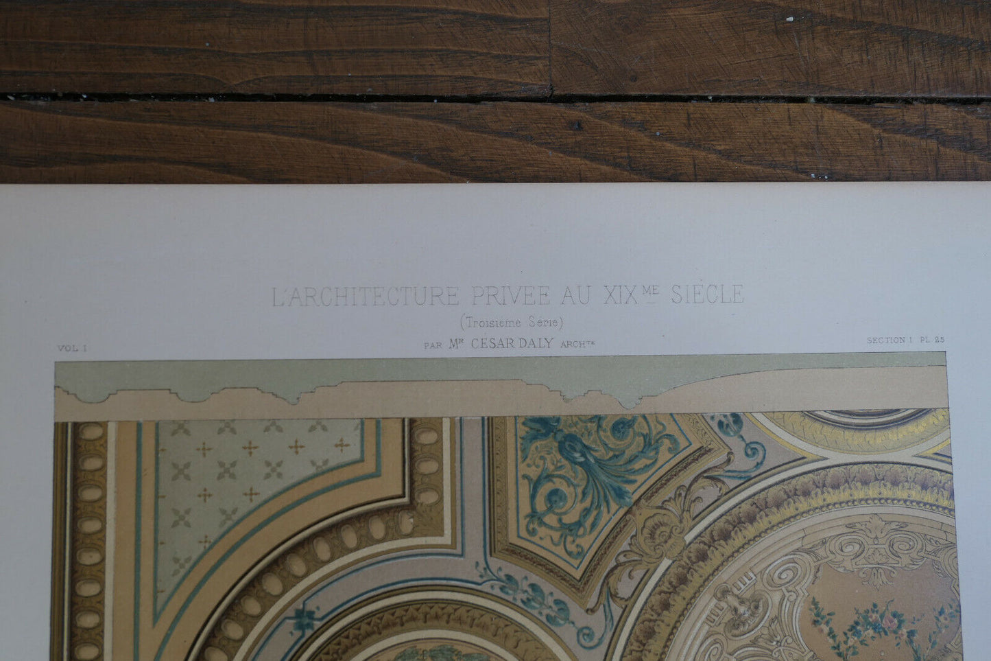 PRIVATE ARCHITECTURE IN THE 19TH CENTURY - CESAR DALY - SET OF 3 LITHOGRAPHS