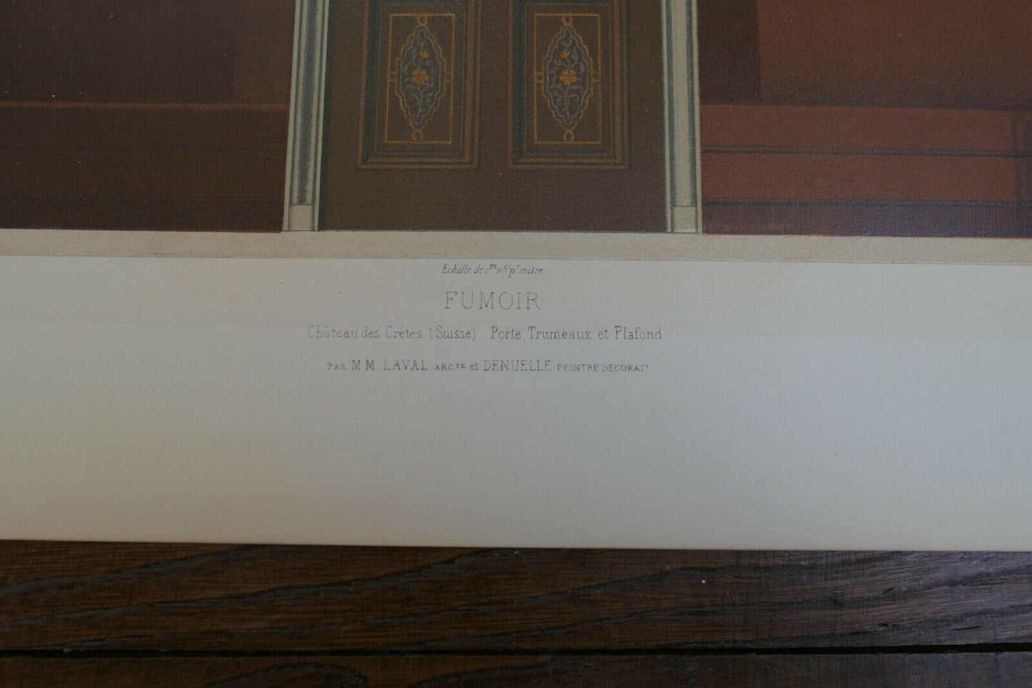 PRIVATE ARCHITECTURE IN THE 19TH CENTURY - CESAR DALY - SET OF 3 LITHOGRAPHS