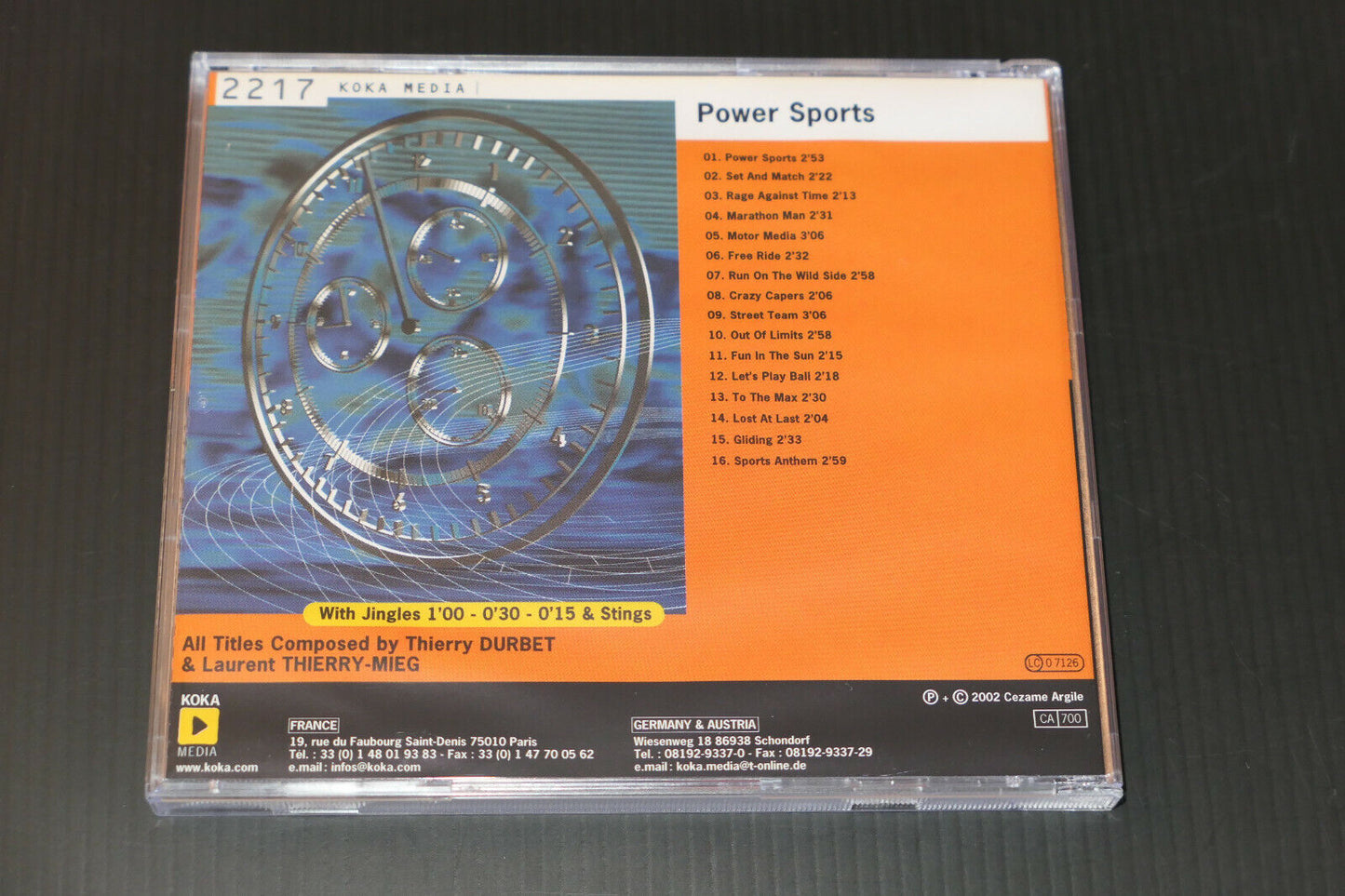 CD THIERRY DURBET / POWER SPORTS / KOKA MEDIA 2217 / 2002