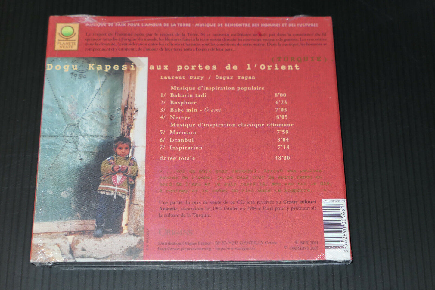 CD LAURENT DURY / OZGUR YAGAN / DOGU KAPESI AUX PORTES DE L'ORIENT / 2001