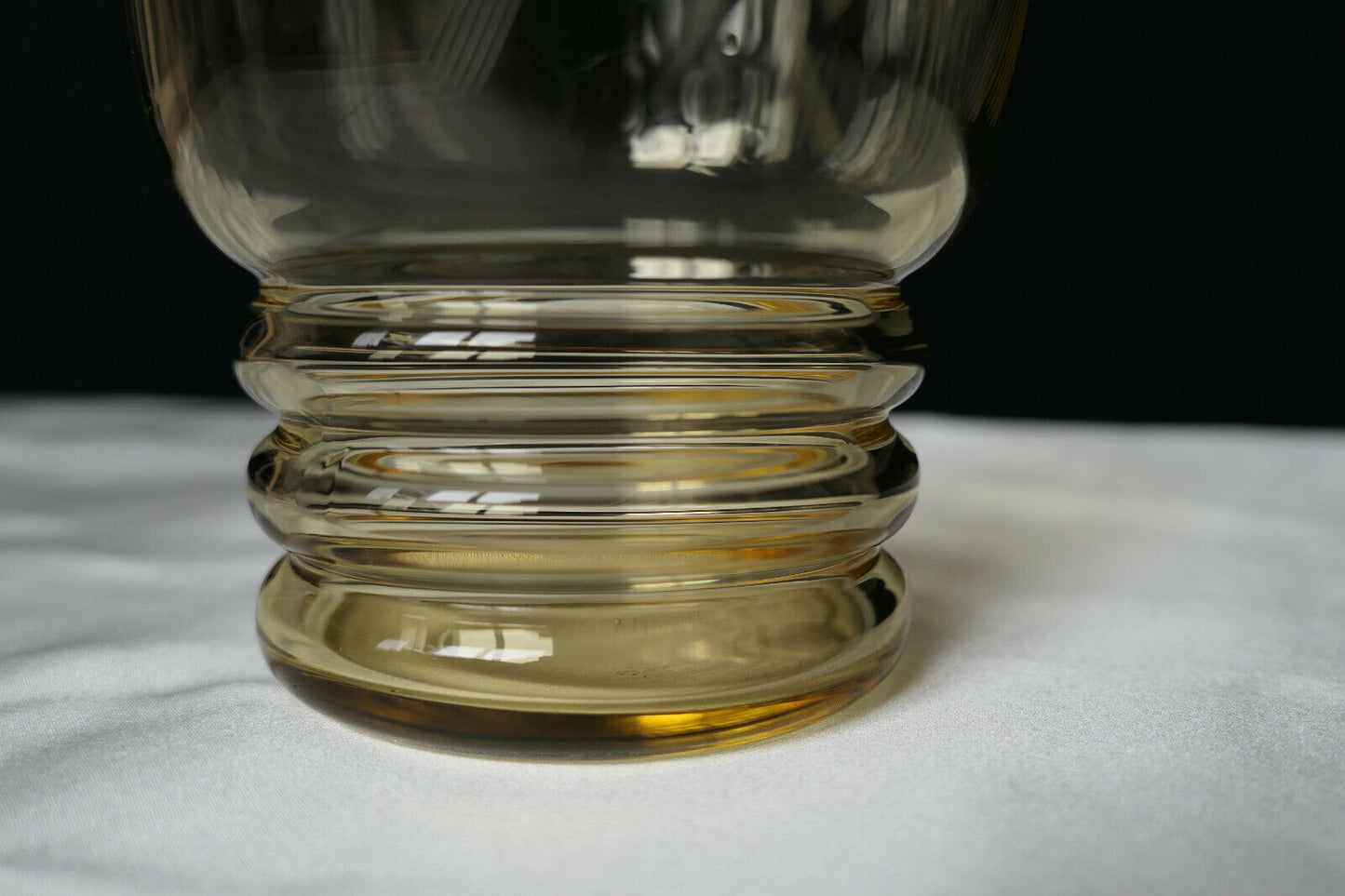 ANCIEN VASE VERRE SOUFFLE 15CM EPOQUE ART DECO 1930