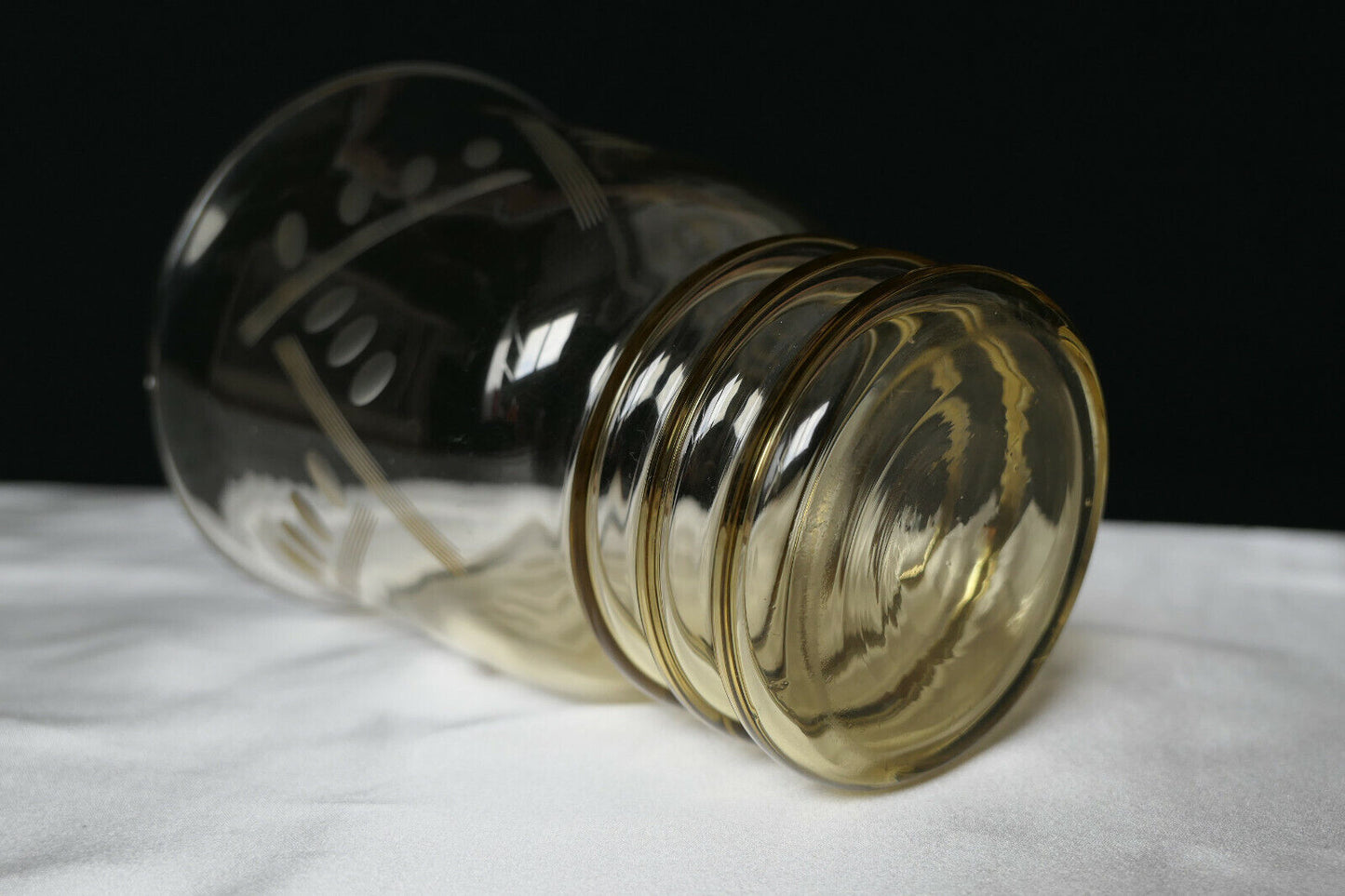 ANCIEN VASE VERRE SOUFFLE 15CM EPOQUE ART DECO 1930