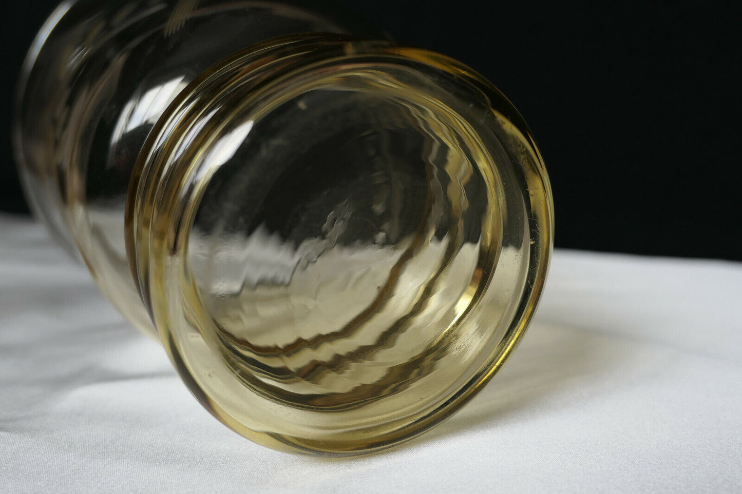 ANCIEN VASE VERRE SOUFFLE 15CM EPOQUE ART DECO 1930