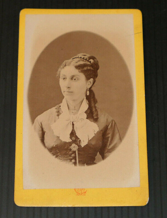 ANCIENNE PHOTO PORTRAIT FEMME CESAR MASSERINI LYON