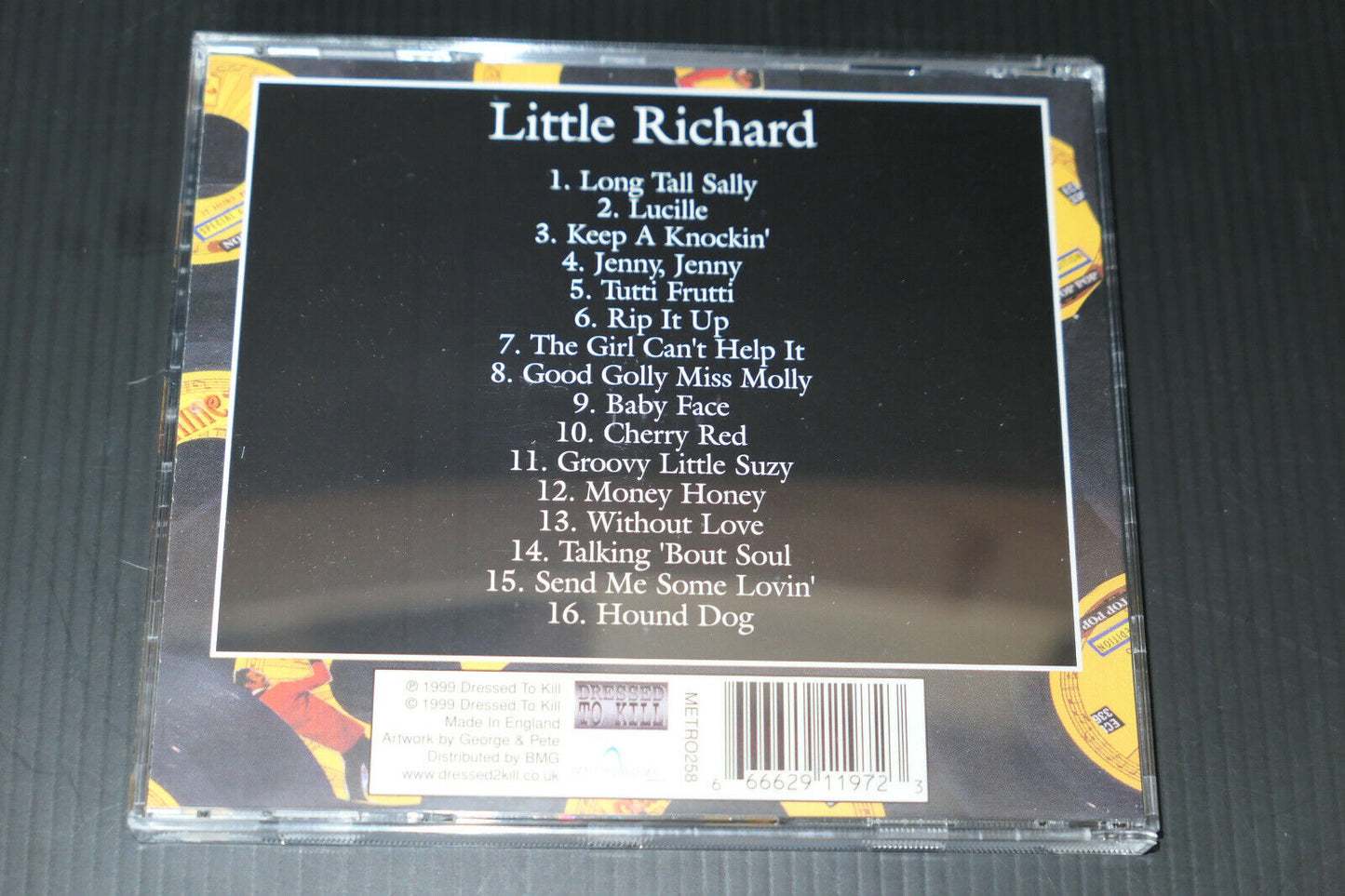 CD LITTLE RICHARD / ROCK'N'ROLL HITS / 1999 DRESSED TO KILL UK