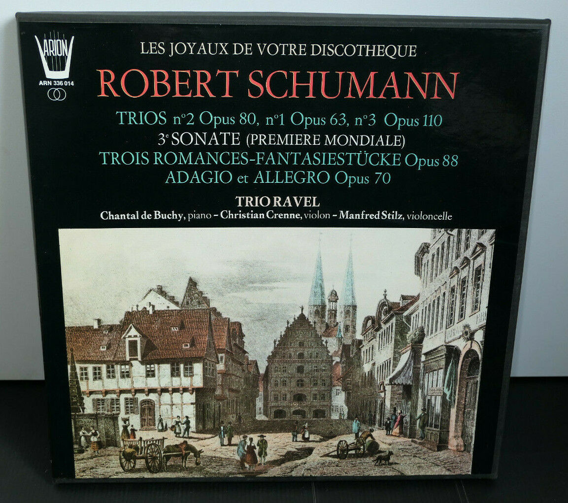 BOX 3LP 33T ROBERT SCHUMANN / TRIO RAVEL / ARION ARN 336014