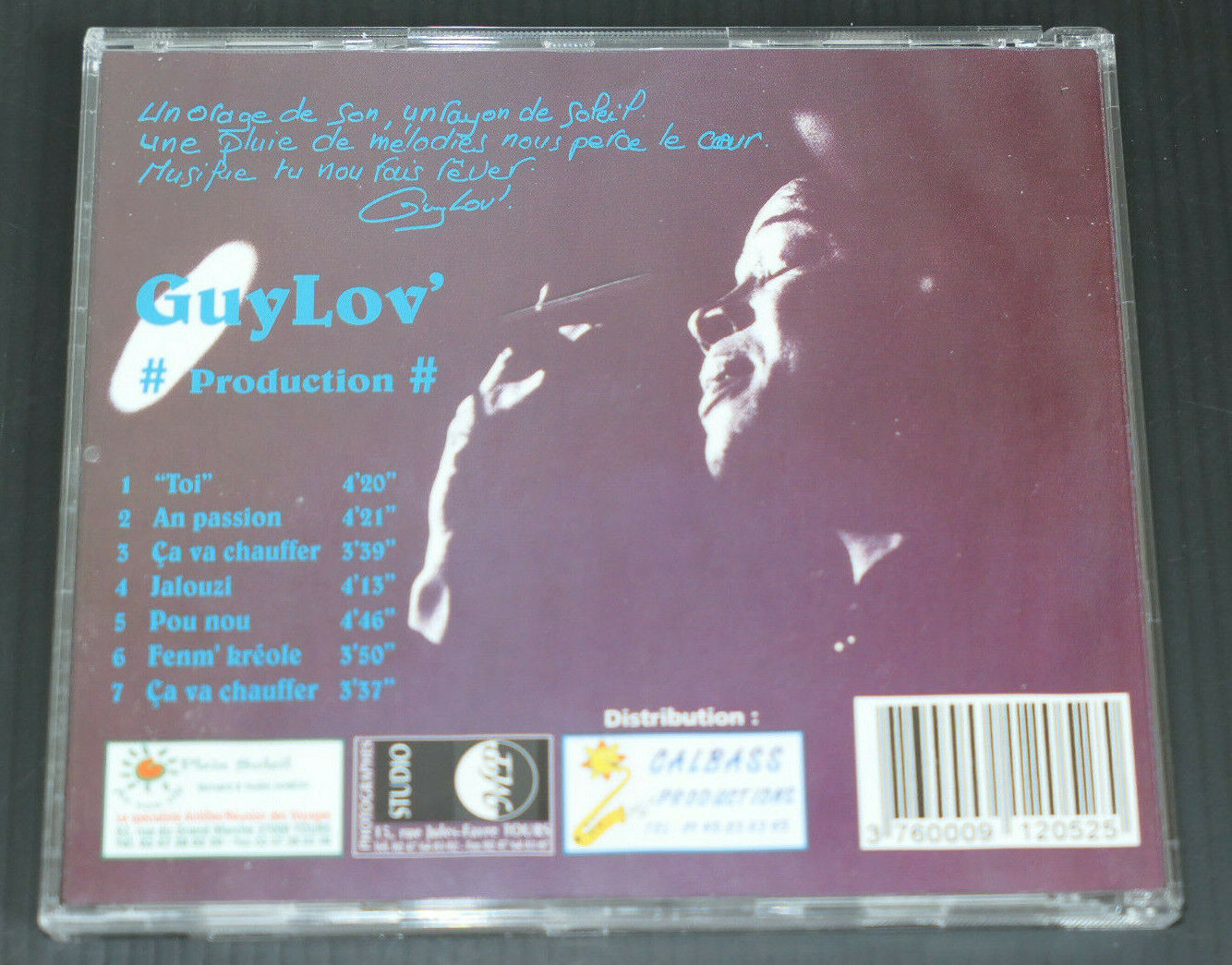 CD GUYLOV / TOI / 7 TITRES / CALBASS