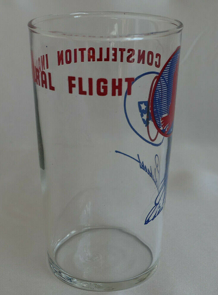 CONSTELLATION INAUGURAL FLIGHT VINTAGE GLASS RARE & COLLECTIBLE LOT X5