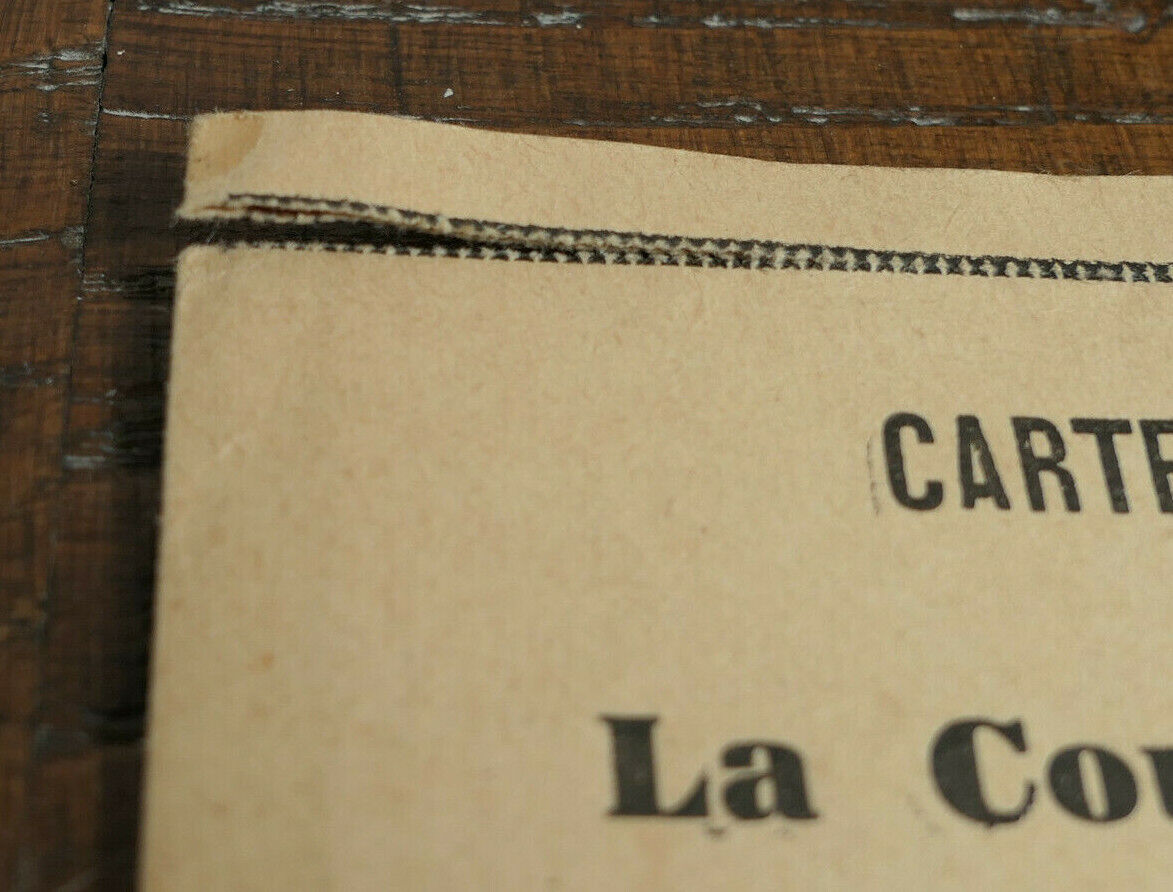 CPA CARTE-LETTRE ALBUM LA COURTINE CREUSE