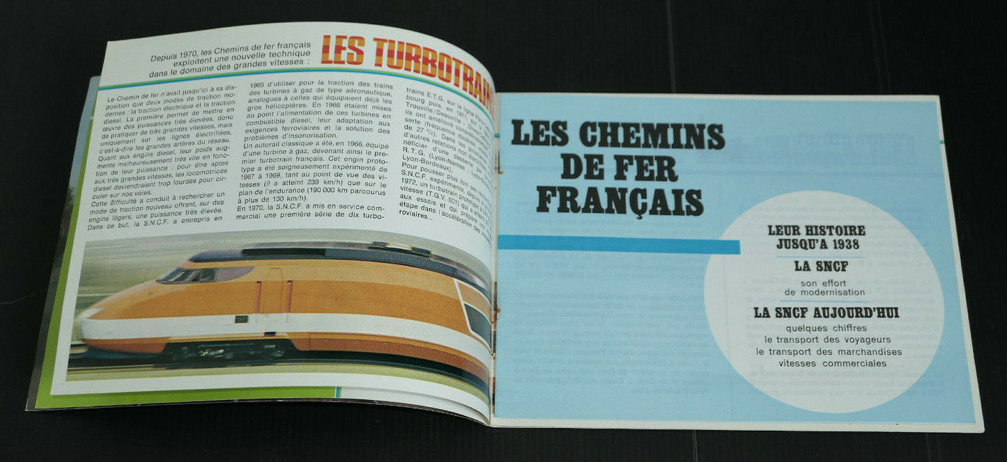 ANCIEN LIVRET LES CHEMINS DE FER D'AUJOURD'HUI 1972