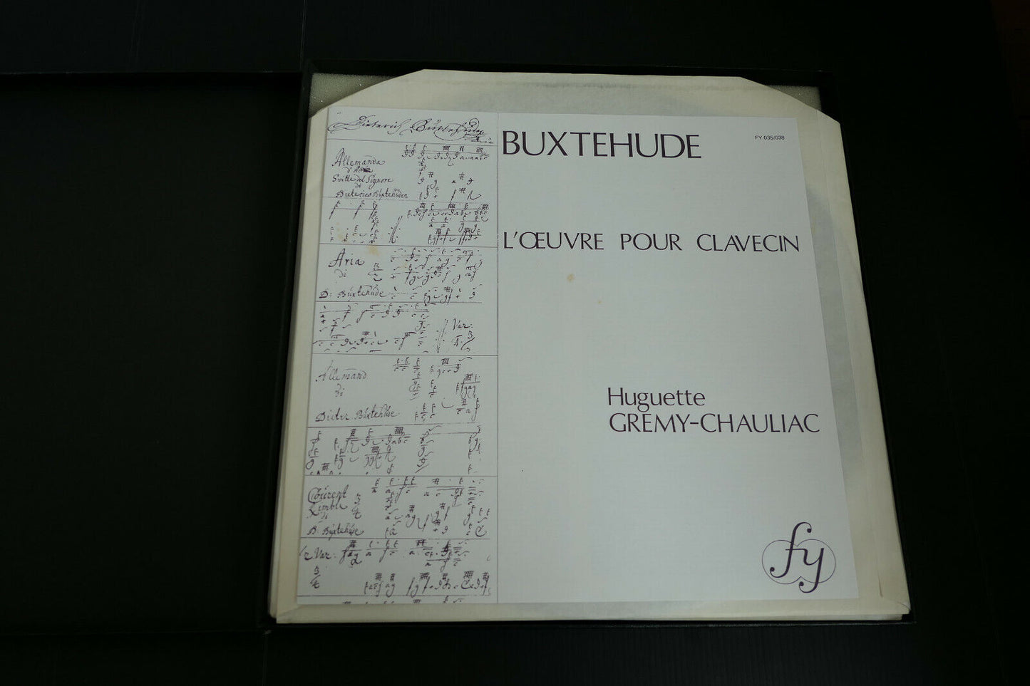 BUXTEHUDE L'OEUVRE POUR CLAVECIN / HUGUETTE GREMY-CHAULIAC / BOX 4LP / FY