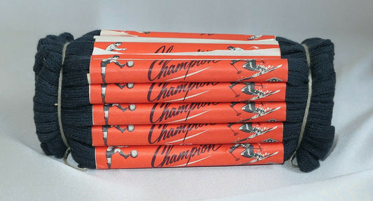 PAIRE DE LACETS COTON 80 CM MARQUE CHAMPION SPORT VINTAGE ANNEES 50/60