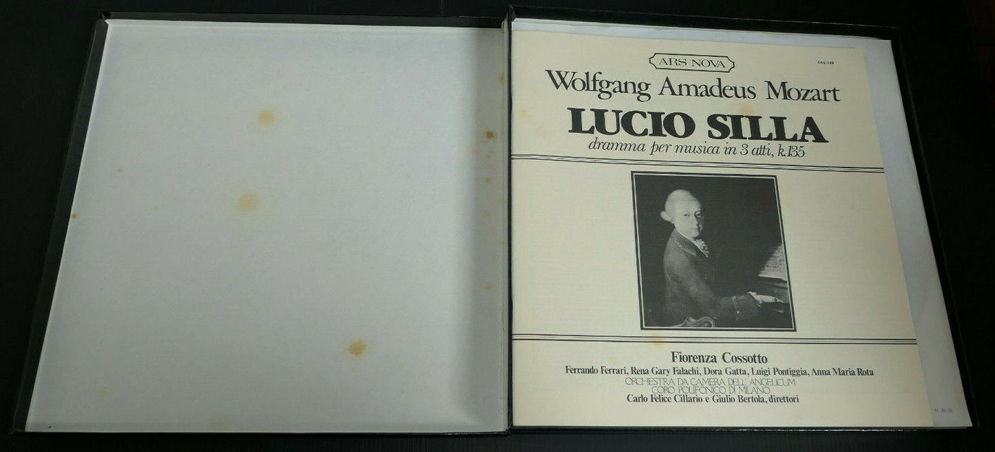 BOX 3LP / MOZART / LUCIO SILLA / FIORENZA COSSOTTO / ARS NOVA C5S/149 ITALY