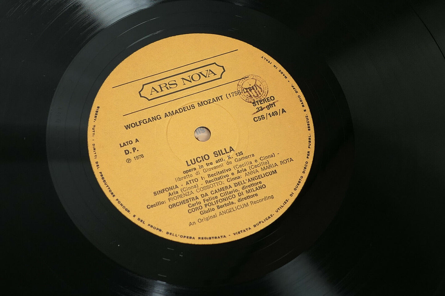 BOX 3LP / MOZART / LUCIO SILLA / FIORENZA COSSOTTO / ARS NOVA C5S/149 ITALY