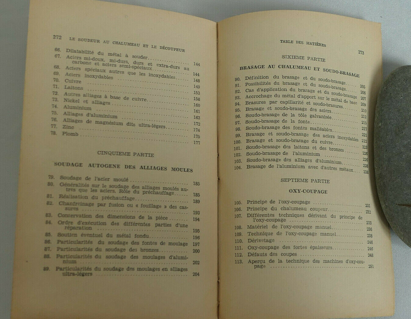 POUR LE SOUDEUR AU CHALUMEAU ET LE DECOUPEUR / L. MENDEL / DUNOD 1948