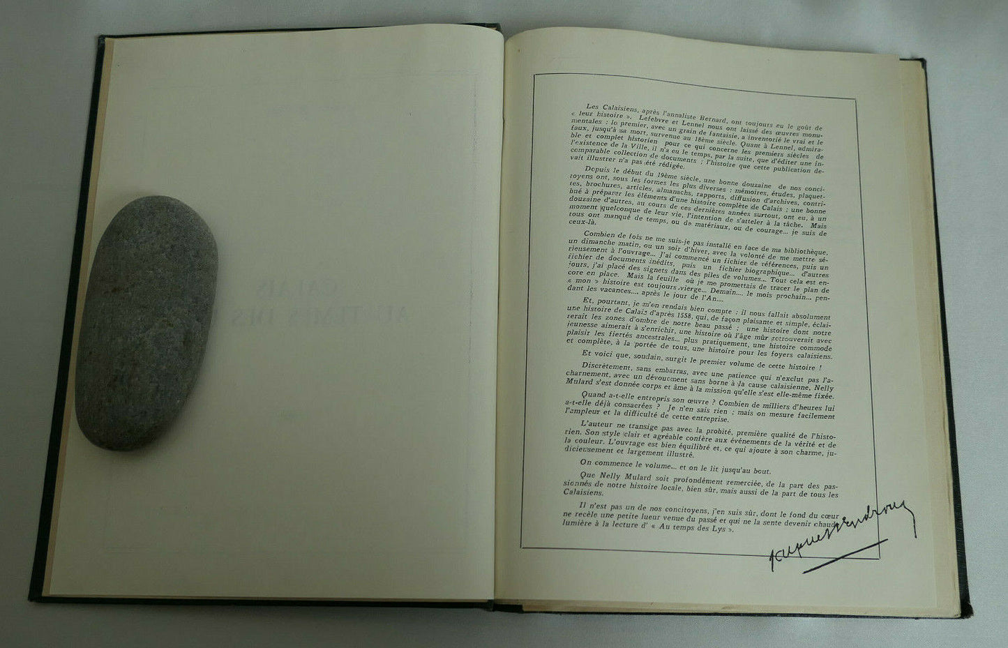 NELLY MULARD / CALAIS AU TEMPS DES LYS TOME I / LES CAHIERS DU VIEUX CALAIS 1961