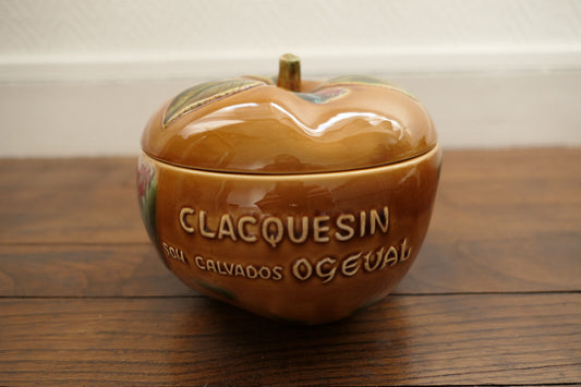 ANCIEN POT GLACONS CERAMIQUE ALCOOL CLACQUESIN CALVADOS OGEVAL ROUSSILLON